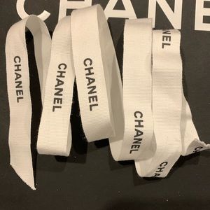 Chanel white ribbon